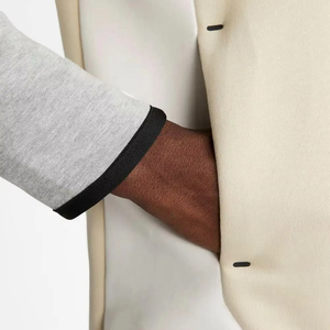 Skyray Impex Good Quality Solid Waffle Texture Streetwear Stand Collar <b>Cardigan</b> Drawstring Jacket Polyester/Cotton/Spandex - Product Image 5