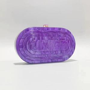 Bolso de Mano Moderno de Resina Ecológica, Transparente, para Mujer, para Bodas, Fiestas Nocturnas, Diseño de Diseñador - Product Image 5