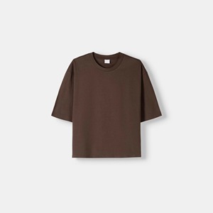 T-shirt Homme Lourd Lavé à la Pierre Haute Qualité Coupe Boxy Personnalisée Respirant OEM 2026 - Product Image 1