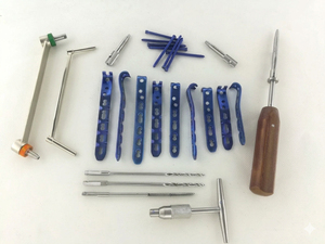 Kit professionnel de 118 vis à crochet de cheville de 3,5 mm pour la fixation des fractures orthopédiques, implants osseux en acier inoxydable - Product Image 4