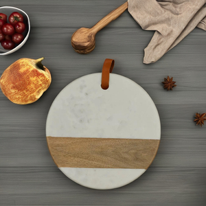 เขียงไม้หินอ่อนสำหรับใช้ในบ้านเครื่องครัวสำหรับเสิร์ฟพิซซ่าขนมขบเคี้ยวเขียงคุณภาพสูงสำหรับร้านอาหาร - Product Image 6