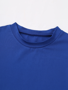 Mens Sport Bodysuit Round Neck Short Sleeve Leotard Jumpsuit Solid Color <b>Rompers</b> for Bodybuilding Yoga Gymnastics Jogging - Product Image 3
