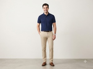 Service de fabrication en gros de polos unisexes marron à manches courtes avec bordure blanche, style décontracté pour adultes, origine Vietnam, OEM - Product Image 4