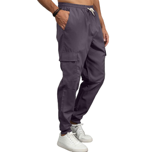 Pantalones Cargo de Color Sólido para Hombre, Transpirables, para Actividades al Aire Libre, con Logotipo Personalizado, Fabricante OEM al por Mayor - Product Image 4