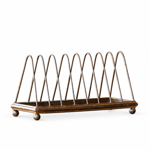 Metal <b>Kitchen</b> Dish <b>Rack</b> Organizer Space-Saving Vertical Plate Holder Stand and Pot Lid <b>Storage</b> <b>Rack</b> for Countertop & Cabinet - Product Image 6