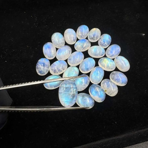 Piedra Preciosa de Piedra Lunar Arcoíris Natural de Calidad Increíble, Azul Intenso, Cabujón de Piedra Lunar Arcoíris de Alta Calidad, 10x14 mm - Product Image 2