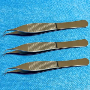 Pinzas Manuales de Acero Inoxidable con Dientes Curvos, Pinzas de Extracción, Pinzas para Trasplante Capilar con Dientes Finamente Dentados - Product Image 2