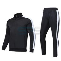 Ensemble de survêtement personnalisé pour homme à manches longues, séchage rapide, idéal pour le football et le jogging en automne et en hiver, avec nom personnalisable – Vente en gros