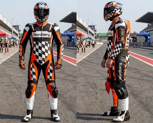 Combinaison de course moto en cuir certifiée CE UKCA, vêtement homologué AAA, options en cuir de vachette + cuir de kangourou, 1 pièce et 2 pièces - Product Image 4