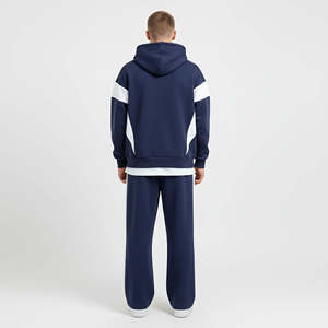 Ensemble jogging deux pièces pour homme en molleton de haute qualité : pantalon de survêtement ample et sweat à capuche zippé – Qualité supérieure - Product Image 2