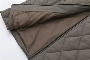 <b>Long</b> Hooded Quilted Jacket Women <b>Men</b> Winter Thick Polyester Puffer <b>Coat</b> Casual Windproof Zipper Closure Solid Color Outerwear - Product Image 6