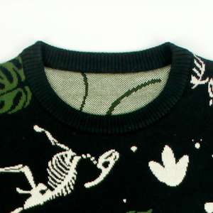 เสื้อถักนิตติ้งผู้หญิงแบบสั่งทำพิเศษ ลายแจ็คการ์ด ดีไซน์เนอร์ คอกลม เสื้อสเวตเตอร์ลำลอง - Product Image 4