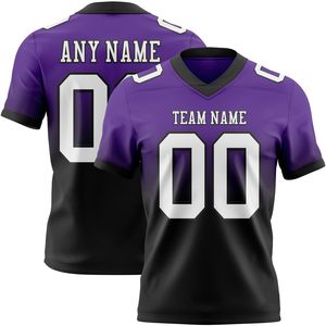 Maillot de football américain personnalisé, sublimation, vêtements d'équipe, polyester, maille, durable, haute performance, fournisseur OEM ODM - Product Image 1