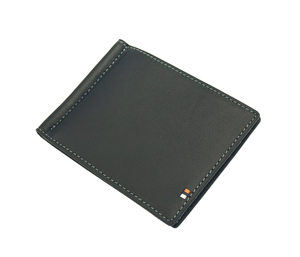 [สินค้าใหม่] กระเป๋าสตางค์หนังแท้ Castello คุณภาพงานแฮนด์เมด ป้องกัน RFID ดีไซน์บางเฉียบสำหรับผู้ชาย แบบพับสองตอน พร้อมที่หนีบเงิน  ตกแต่งด้วยงานปักโพลีเอสเตอร์ - Product Image 4