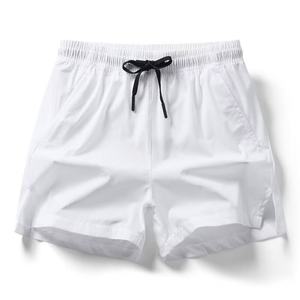Shorts décontractés pour hommes 100% polyester Tissu peigné respirant Coupe ample Confortable Couleur unie - Product Image 1