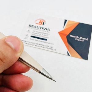 Pinzas para Cejas Beige Puntiagudas de Acero Inoxidable Ecológicas, Marca Privada OEM, para Recortar y Dar Forma - Product Image 6