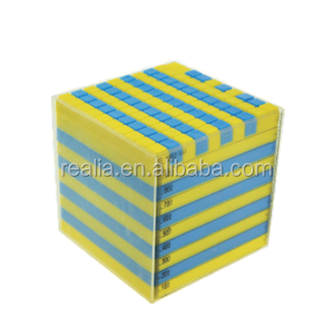 Best Math Counting Multibase <b>Plastic</b> Building <b>Blocks</b> Cubic Centimeters Volume Capacity Unit Demonstration Teaching Tools - Product Image 3