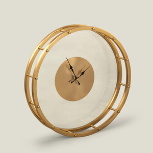 New Style Indian Wall <b>Clocks</b> For Office And Home Lobby Wall Decor Rustic Metal Iron Wall arts Nordic Timing Original <b>Clocks</b> - Product Image 4