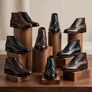 Bottes Chukka 100% Cuir Véritable Homme Marron Vintage Daim Respirant à Lacets Vente en Gros Déstockage Lot Prêt à Expédier Stock BD - Product Image 2