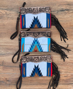 มาใหม่สไตล์ตะวันตกมือเครื่องมือหนังอานผ้าห่มพู่คลัทช์ร้อนขายมือเครื่องมือเย็บกระเป๋าสตางค์ผู้หญิง - Product Image 3