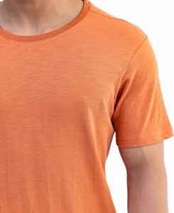 เสื้อยืดผู้ชายขายส่ง แบบสั่งทำ ทรงหลวม สีส้ม น้ำหนักเบา สวมใส่สบาย ผ้าฝ้าย 100% ป้องกันการเป็นขุย ปักลาย คอกลม แขนสั้น - Product Image 6
