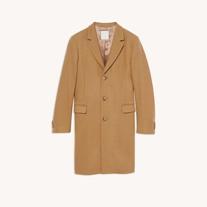 Abrigo de lana de camello para hombre, estilo gabardina, doble botonadura, cortavientos, ecológico, tipo blazer, al por mayor, largo hasta la rodilla, para invierno, ropa de abrigo ASHAZ - Product Image 1