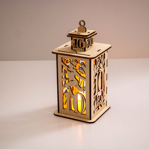 Lampes en bois personnalisées, classiques, écologiques, découpées au laser, à motif floral, veilleuses, lanternes, porte-bougies, pour festivals, Noël, MULTI - Product Image 3