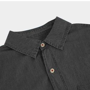 Nouvelles Chemises en Jean pour Hommes – Le Meilleur Matériau, Tendance Décontractée, Séchage Rapide, Faible MOQ, Col Rabattu avec Poche Poitrine - Product Image 5