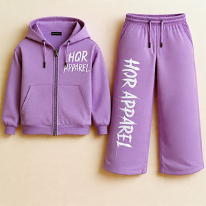 Conjunto de Sudadera con Capucha y Pantalones Deportivos de Dos Piezas, de Algodón Grueso de 320g, Ecológico, Lavado Ácido, con Cierre, para Hombre, Personalizable, de Alta Calidad - Product Image 5