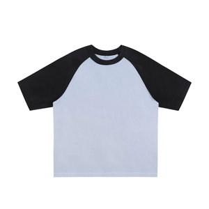 T-shirt ample et carré à manches raglan coupées, en coton double fil de haute qualité 300g, pour homme - Product Image 2