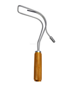 Retractor Facial Manual de Fibra Óptica BIGGS de 23 cm/52 mm de Ancho, Herramienta de Cirugía Plástica con Mango Chapado en Oro y Acabado Pulido Espejo - Product Image 5