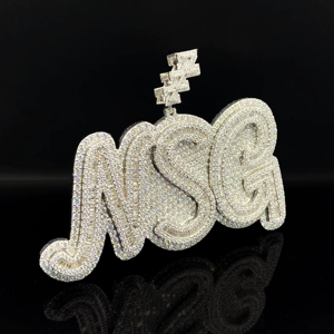 Pendentif Logo Personnalisé The Ice Legacy pour Homme, Plaqué Or, en Alliage, avec Diamants, Style Hip-Hop Streetwear, Idéal pour les Fêtes - Product Image 1