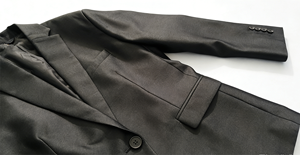 Compre Traje Formal de Negocios Personalizado de Alta Calidad, Chaqueta de Traje Negra de Un Solo Pecho para Hombre - Product Image 5