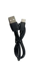 Câble d'alimentation USB2.0 vers Type C 1A de 1500 mm, noir, 15/0.15 BC, 22 AWG, certifié ROHS, avec gaine en PVC