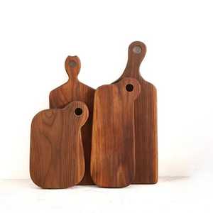 Planche à découper Skyjoy en bois d'acacia durable, lot de 10, avec poignée, épaisseur 1,5 cm, pour la cuisine, la viande, le fromage, les plateaux de charcuterie - Product Image 3
