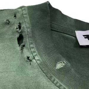 T-shirt Homme Grande Taille Hip Hop Streetwear Effet Vieilli 100% Coton Délavé à l'Acide Vintage - Product Image 4