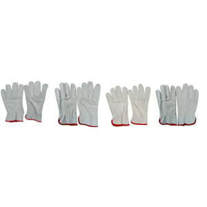 Guantes de Trabajo de Piel de Ciervo de Alta Calidad, Corte para Pistola, con Protección para el Pulgar y Puño Elástico en la Muñeca, para Conducir - Product Image 2