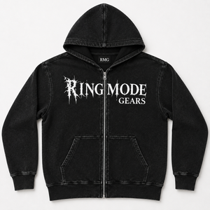 <b>Men's</b> Premium Custom Washed Zip Up Hoodie Heavyweight Cotton Oversized <b>Fleece</b> Hooded Sweatshirt Full Zip Streetwear <b>Jacket</b> - Product Image 1