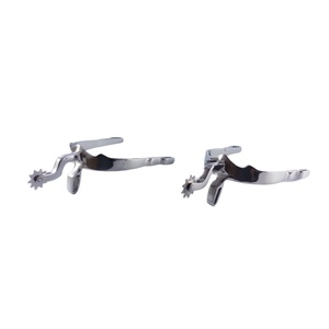 Espuelas de Acero Inoxidable para Caballos, Estilo Vaquero Occidental, para Entrenamiento y Competición Ecuestre - Product Image 3