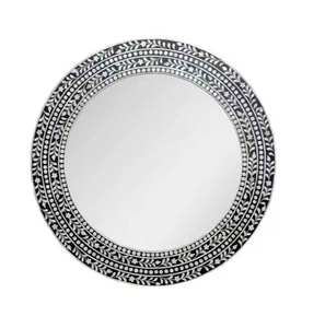 Espejo de Pared con Incrustaciones de Madreperla Hecho a Mano, Espejo con Incrustaciones de Hueso de Alta Calidad, el Más Vendido, para Decoración del Hogar - Product Image 3