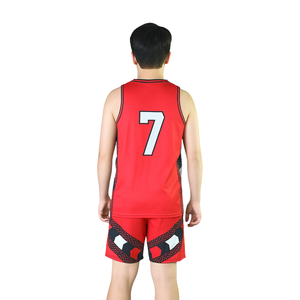 ชุดยูนิฟอร์มบาสเก็ตบอลแบบซับลิเมชั่นออกแบบเองได้ รับผลิตเสื้อทีม กางเกงขาสั้น น้ำหนักเบา ระบายอากาศได้ดี แห้งเร็ว - Product Image 2