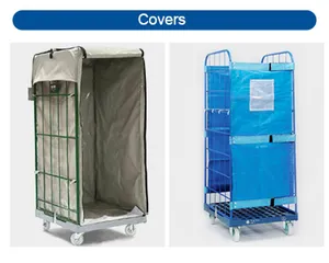 710x800xH1800 Metal Roll Cage Container Carro de lavandería con ruedas Carro de jaula para lavandería Hospital