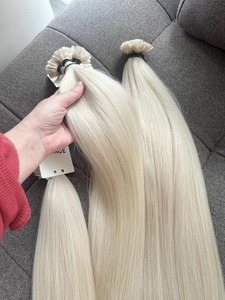 วิกผมแท้สีบลอนด์แพลตตินั่มแบบเรมี่  พร้อมเชือกผูกด้านหน้า  ไรผมธรรมชาติ  เรียบลื่นดุจแพรไหม  ใช้งานได้นาน  มีจำหน่ายแล้ว - Product Image 2