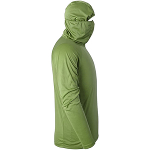 เสื้อฮู้ดดี้แขนยาวกันแดด UPF 50+ สำหรับกิจกรรมกลางแจ้ง ปี 2024 ขายส่ง เสื้อผ้าตกปลาแบบแห้งเร็ว กันน้ำ ระบายอากาศได้ดี สำหรับทุกเพศ พร้อมหน้ากากปิดหน้า  รับผลิตตามแบบ - Product Image 6