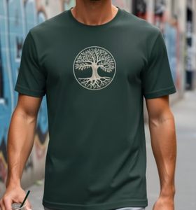 Camiseta de Manga Corta para Hombre, Tejida, Ecológica, 100% Algodón, Corte Regular, Cuello Redondo, Estilo Casual - Product Image 2