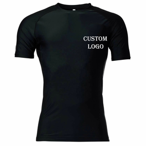 Nouveaux rashguards de compression personnalisés en polyester/nylon pour la natation - Product Image 1