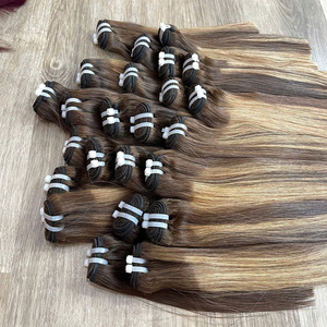 สีใหม่ ผมต่อแท้แบบตรงธรรมชาติ สีเต็มเส้น ต่อแบบเครื่องจักร คุณภาพสูง สีแดงไวน์ แบบ Double Drawn จากผู้ขายรายใหญ่ - Product Image 5