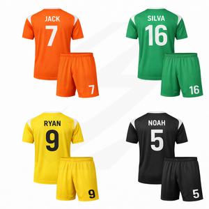 Uniformes de Fútbol OEM, Conjuntos de Camisetas de Fútbol, Malla de Poliéster, Sublimación, Transferencia Térmica, Ropa Deportiva de Fábrica - Product Image 1