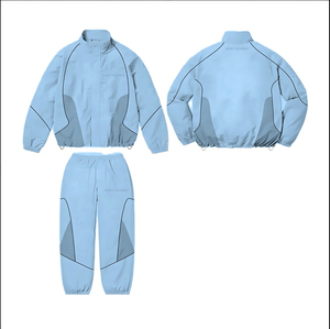 wholesale 2026 Casual joggers set <b>Top</b> Quality Windbreaker Jacket <b>LOW</b> MOQ Windbreaker Tracksuit Joggers Pants Breathable Jacket - Product Image 1