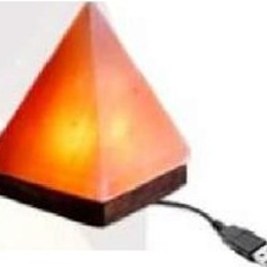 Lámpara de Sal del Himalaya 100% Pura, Forma de Pirámide, 3 kg, Cristal Rosa, Lámpara Decorativa con Base Pulida, Venta al por Mayor, Pakistán - Product Image 1